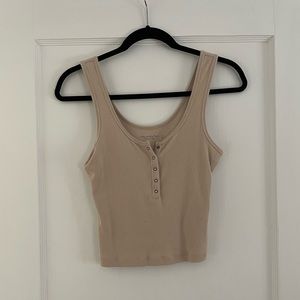 Abercrombie Ribbed Henley Tank